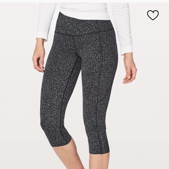 Lululemon fast and free 19 inch‎ crop athletic leggings womens size 6 - Picture 1 of 6